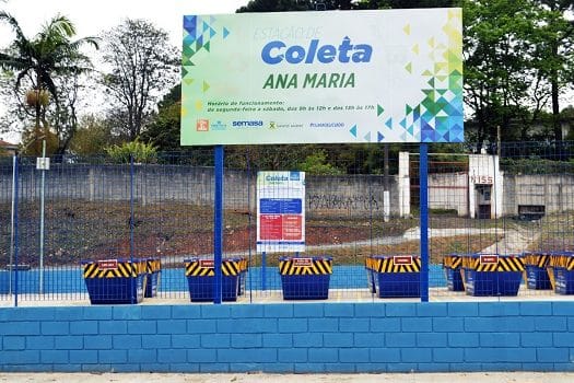 Ecopontos na cidade de santo andré