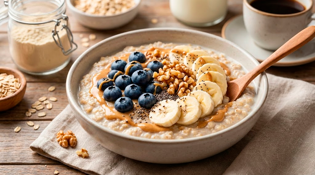 receita de mingau de aveia proteico
