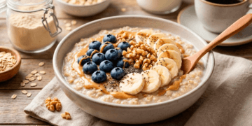 receita de mingau de aveia proteico