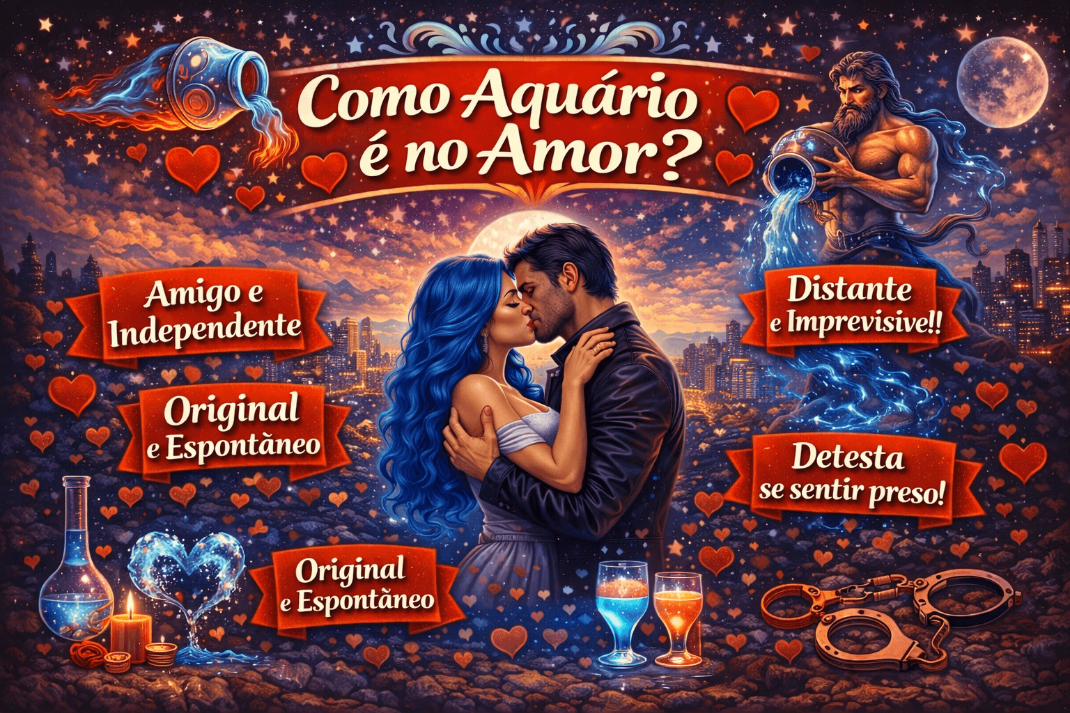 Como Aquário é no Amor?