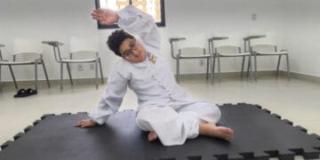 Aula de judô para crianças e adolescentes na fundação Dorina Nowill (Divulgação/Fundação Dorina)