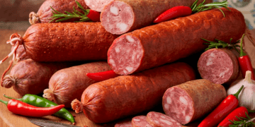 linguiça calabresa e tipo calabresa