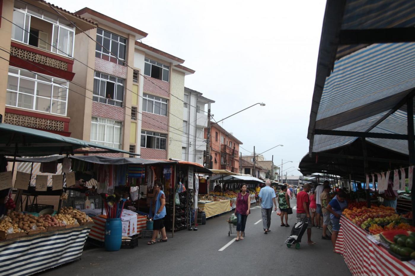 feira livre em santos hoje