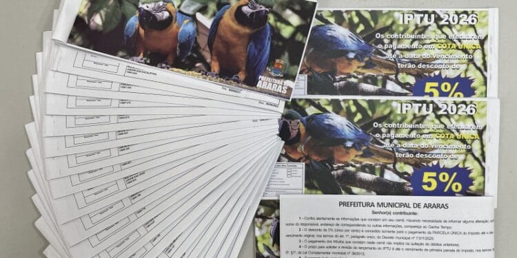 IPTU 2026 em Araras