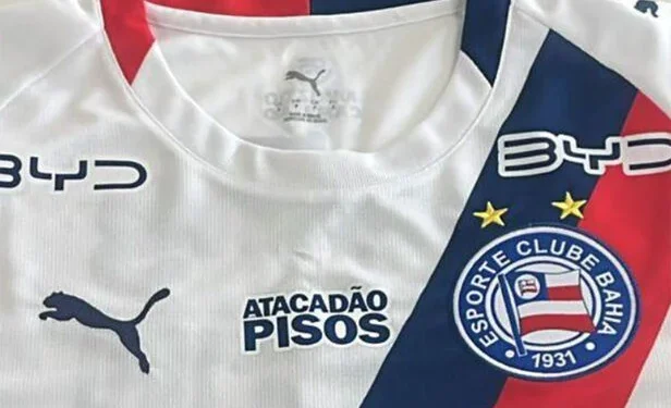 BYD passou a patrocinar o Bahia Esporte Clube (Crédito: Divulgação)
