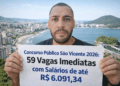 Concurso Público São Vicente 2026: 59 Vagas Imediatas com Salários de até R$ 6.091,34