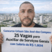 Concurso Urbam São José dos Campos: 25 Vagas para Auxiliar de Serviços Gerais com Salário de R$ 1.804