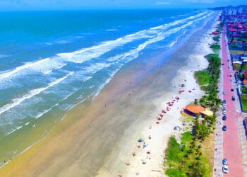 praias de Itanhaém SP mapa com a ordem das praias do sul ao norte melhores opções para banho e turismo
