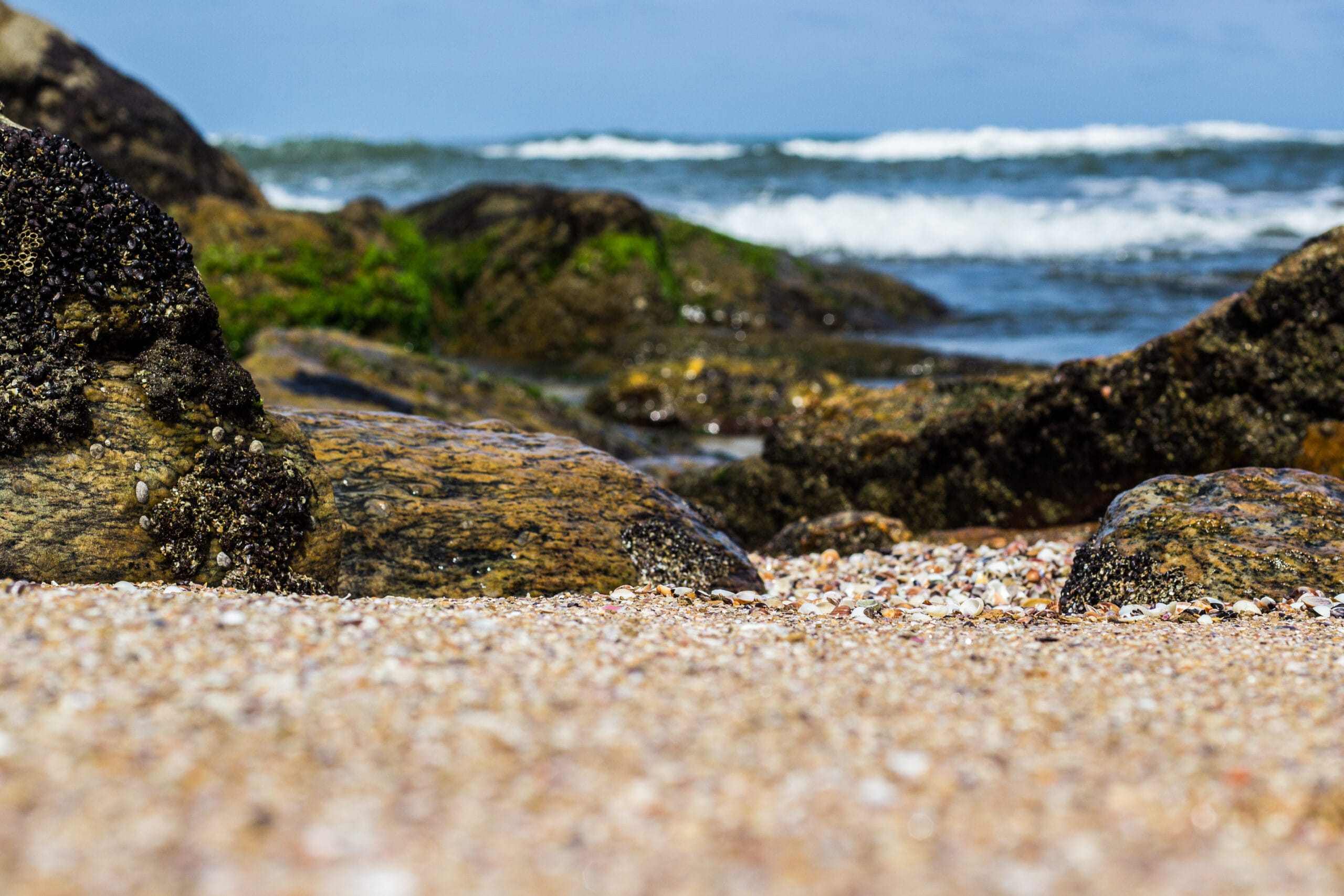 Praia das Conchas - A Praia das Conchas é uma pequena enseada no costão rochoso da Praia dos Sonhos